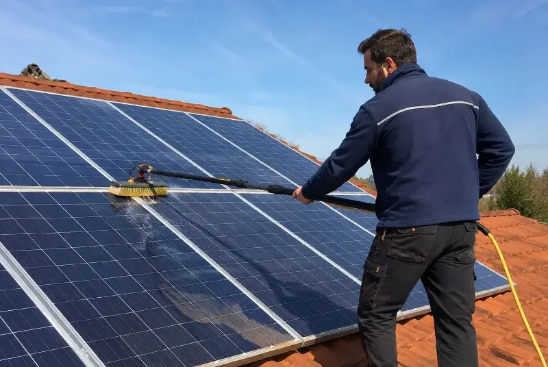 Nettoyage et entretien de panneaux solaires à Péron